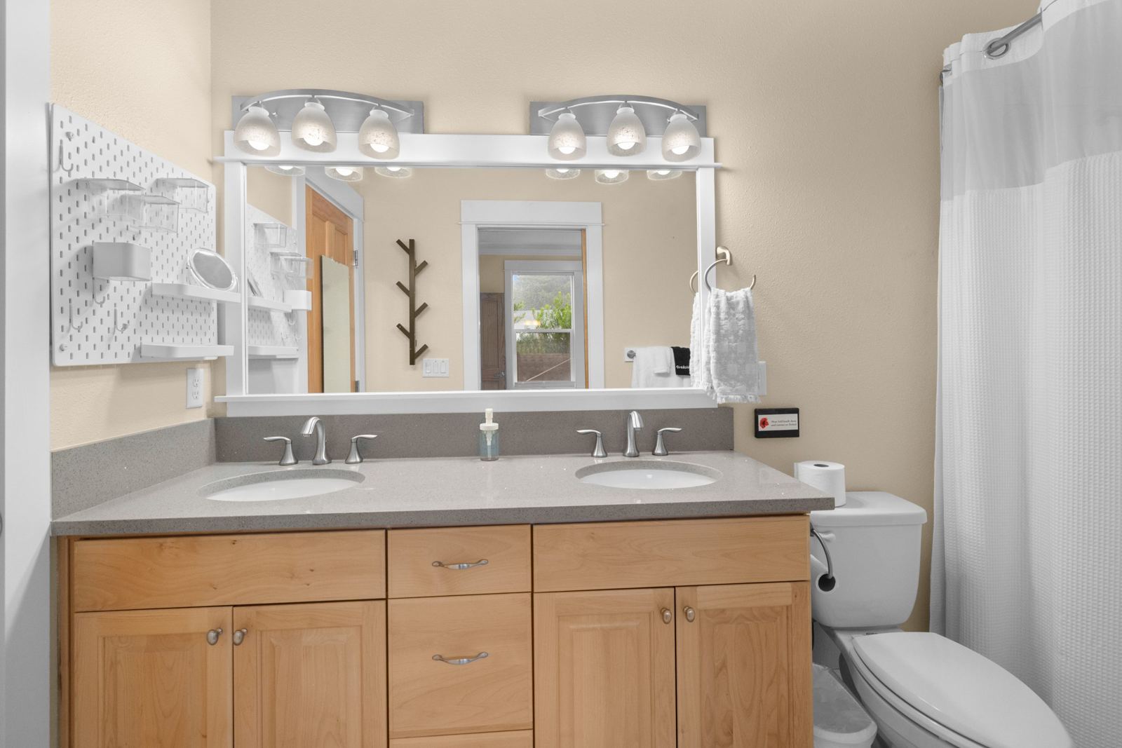 Bathroom with double vanity